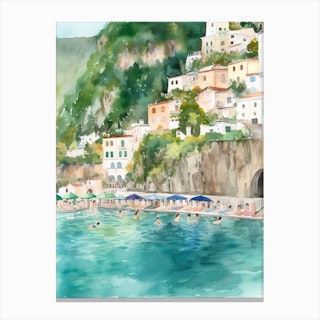 Summer In Amalfi Canvas Print