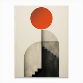 modern minimal sunset 1 Canvas Print