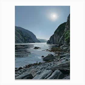 Moonlight By The Sea Canvas Print