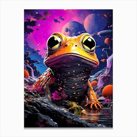 Frog In Space Canvas Print