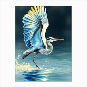 Blue Heron 6 Canvas Print