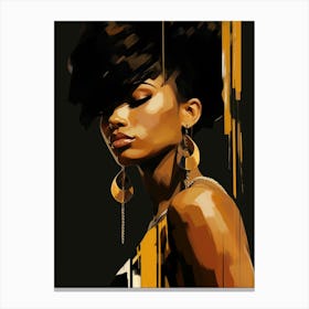 Afro Girl 22 Canvas Print