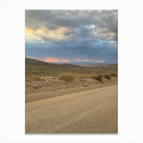 Sunset In The Desert 1 Canvas Print