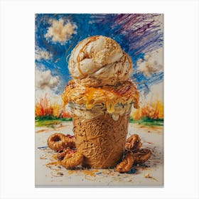 Ice Cream Sundae 23 Canvas Print