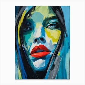 Woman'S Face 2 Canvas Print