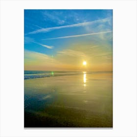Sunrise On The Beach Canvas Print