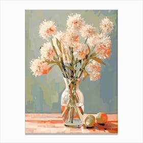 Allium Flower Still Life Painting 4 Dreamy Canvas Print