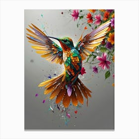 Colorful Hummingbird 1 Canvas Print