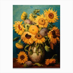 Sunflowers Inspired by Van Gogh  Canvas Print