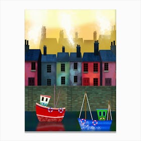 Seaside Town 2 Canvas Print