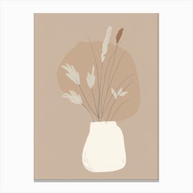 Helsinki Botanical Garden Boho Line Art Canvas Print