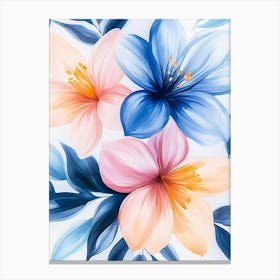 Seamless Floral Pattern Canvas Print