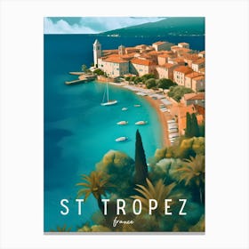 St Tropez France Travel Canvas Print