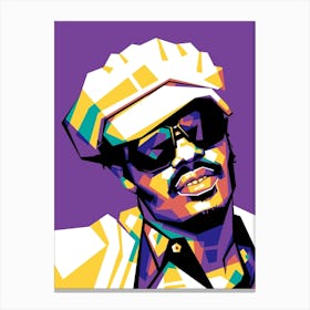 Stevie Wonder WPAP Canvas Print