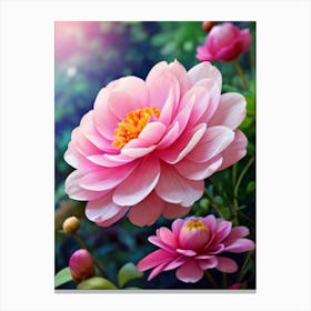 Dahlia Flower Canvas Print