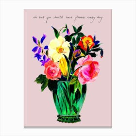 Flowers Everyday Canvas Print
