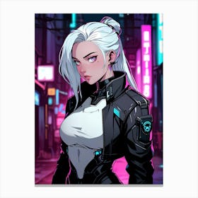 Cyberpunk Girl, Cyberpunk Art, Cyberpunk Girl, Cyberpunk Art, Cyberpunk Art Canvas Print