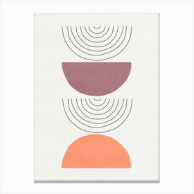 Lines and Shapes - Sunrise Canvas Print