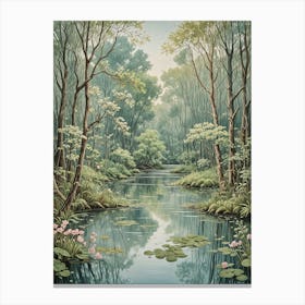 Serene Lily Pond Canvas Print