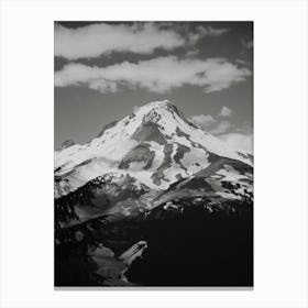 Mount Hood Black and White Canvas Print