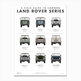 Land Rover Series Field Guide Canvas Print