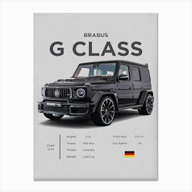 Mercedes Amg G 63 Brabus G Class Canvas Print