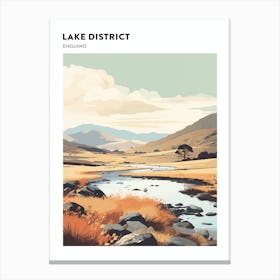 Lake District National Park England 2 Hiking Trail Landscape Poster Canvas Print