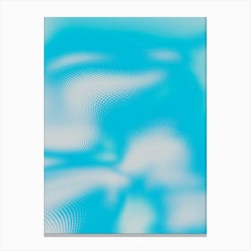 Abstract Blue Water Canvas Print