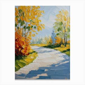 Autumn Road 3 Canvas Print