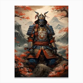 Japanese Samurai Illustration 6 Canvas Print