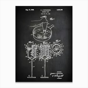 Doughnut Maker Patent Doughnut Former Biscuit And Doughnut Cutter Kitchen Art Vintage Kitchen Baking Bakery Patent Print Hk1821 Canvas Print