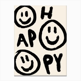 Happy Canvas Print