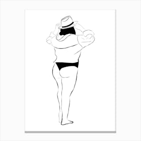 Woman In A Bikini 1 Canvas Print