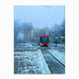 Train In The Snow Canvas Print