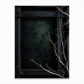 Tree In A Window Canvas Print