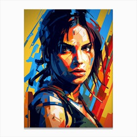 Lara Croft 3 Canvas Print
