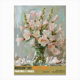A World Of Flowers, Van Gogh Exhibition Freesia 4 Canvas Print
