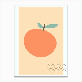 Orange Print Canvas Print
