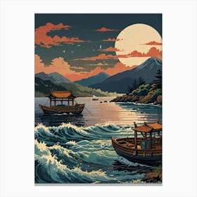 Asian Landscape Painting Canvas Print