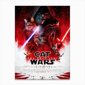 Cat Wars 1 Canvas Print