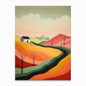 Rural Abstract Minimalist 4 Canvas Print