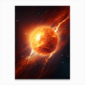 Star In Space Canvas Print