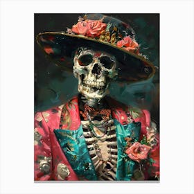 Day Of The Dead Skeleton 2 Canvas Print