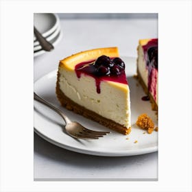 Blueberry Cheesecake Canvas Print