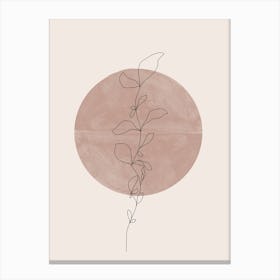 Plant In A Circle Canvas Print