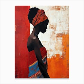 Tribal Rhythms|The African Woman Series Canvas Print