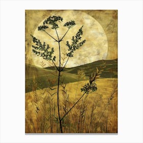 Moonlight In The Meadow Canvas Print