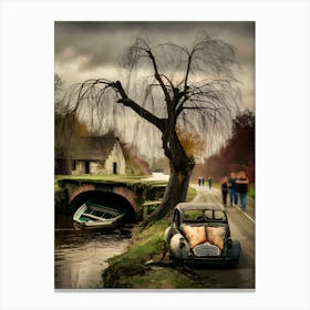 Dead Willow tree wall decor, Sinking canal boat painting, Old abandoned cottage art, River landscape artwork, Burnt wall art, Willow tree and stream canvas, Canal boat under bridge print, Abandoned cottage by river painting, Riverbank scene wall hanging, Vintage wall art collection, Nature-inspired wall decor, Rustic cottage artwork, Landscape canvas prints, Waterway scene painting, Decay-themed wall art, Vintage canal boat art, Willow tree and stream illustration, Bridge over river artwork, Rural landscape wall decor, Weathered cottage painting, Riverbank scenery canvas, Old-world charm wall art, Tranquil river scene print, Retro cottage wall hanging, Eerie landscape artwork, Streamside wall decor, Forgotten canal boat painting, Vintage cottage by river print, Faded wall art collection, Willow tree and stream mural, Bridge archway canvas, Countryside scene painting, Abandoned cottage wall hanging, Riverbank nostalgia artwork, Burnt wood wall decor, Decrepit canal boat print, Vintage riverside painting, Weathered bridge canvas, Derelict cottage art, Rural decay wall hanging, Streamside tranquility painting, Forgotten boat under bridge print, Vintage riverbank scene art, Willow tree and stream tapestry, Canal boat nostalgia wall decor, Old-world bridge canvas, Weathered cottage by river print, Vintage river landscape painting, Decay-themed wall tapestry, Countryside charm artwork, 7 Canvas Print