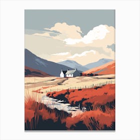 Cairngorms National Park Scotland 4 Hiking Trail Landscape Canvas Print