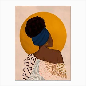 Portrait Of African Woman Canvas Print